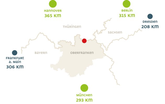 Oberfranken Landkarte